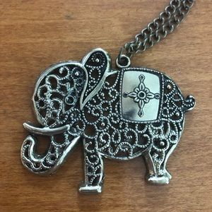Beautiful statement elephant necklace!